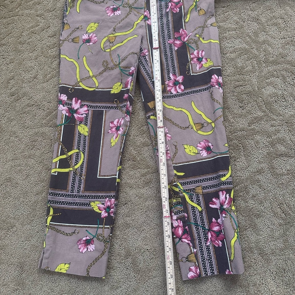 Floral Straight Leg Pants Colorful Unique Floral pants